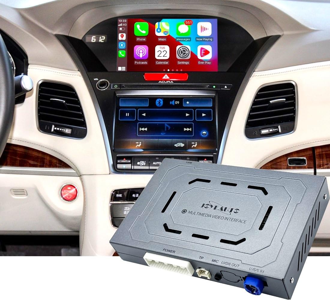Wireless CarPlay Retrofit kit for Acura RLX ILX MDX RDX TLX Wireless CarPlay & Android Auto Module Accessories, Support Mirror Link, Camera