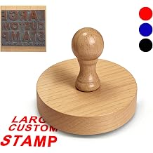 Logo Stamp Custom Wooden Rubber Stamps Make Your Own Stamp Personalized Business Logo Stamps for Business Office Exhibit,Round