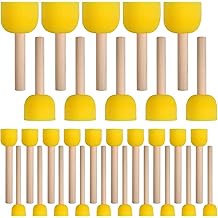 30 Pcs Round Sponges Brush Set, Round Sponge Brushes for Painting, Paint Sponges for Acrylic, Painting Tools for Kids Arts and Crafts 4 Sizes
