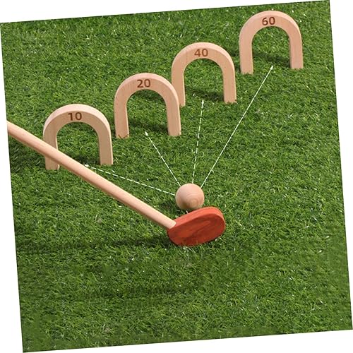 Miniatura 8 de 1set Boy Girl Golf Toy Fun Plaything for Boy Girl Lightweight Portable Accessories for Parent-boy Girl Interaction Smoothly Polished Ages