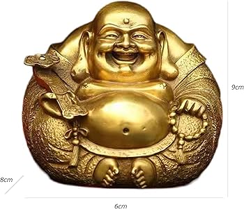 Amazon.co.jp: 開運招財 純銅製造 「高僧布袋様」＜仏像・開運