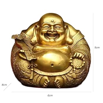 布袋 七福神　銅製 彫刻 仏像 神像　置物　風水 開運 金運 骨董　アンティーク 布袋 七福神 銅製 彫刻 仏像 彫刻 置物 風水 開運 金運 骨董 古美術