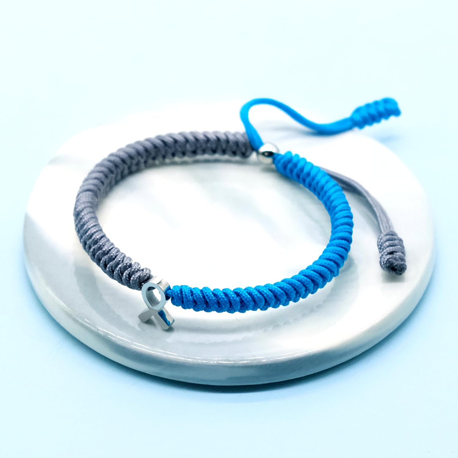 LAMIBEE Bracelet For A Cause, Awareness Ribbon Bangle Bracelets, Wristbands Get Well Soon, Protection Surfer String Bracelet for Men, Women Boho Amulet Style - Image 2