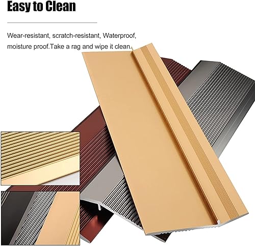 Miniatura 7 de Doorway Uneven Floor Transition Strip, 90-150cm Long Floor Transition Strip,10cm Extra Wide Door Threshold ramp,self-Adhesive Carpet Edge,Easy to