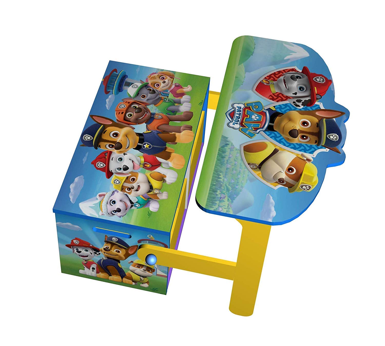 Paw Patrol Paw Patrol Wooden Convertible 3 in 1 Toy Box Storage