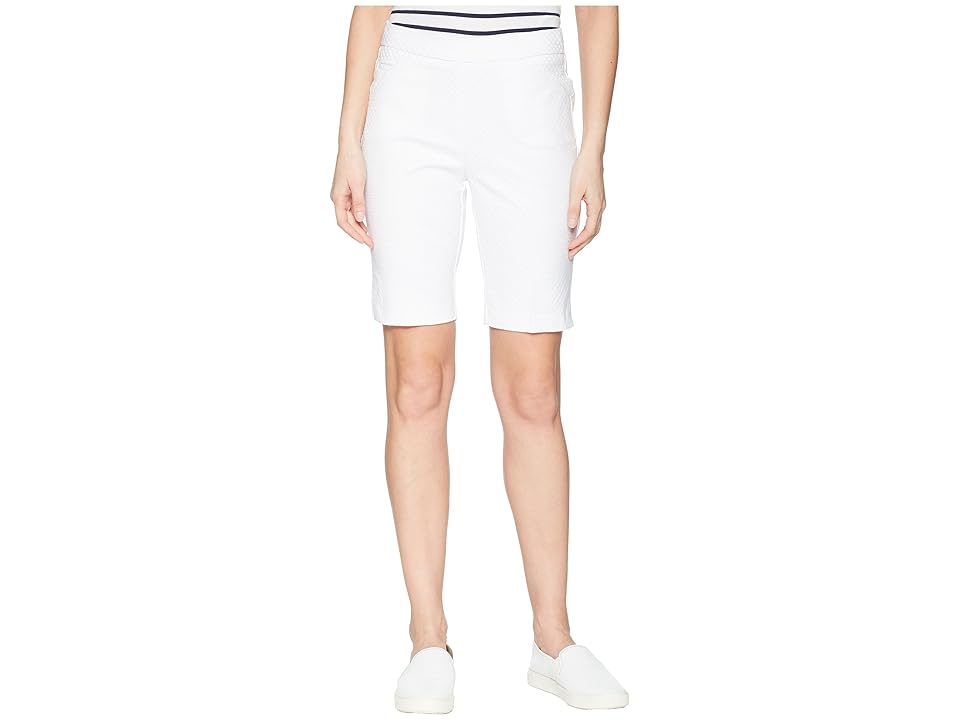 

Tribal Jacquard 10 Pull-On Shorts (White) Women's Shorts