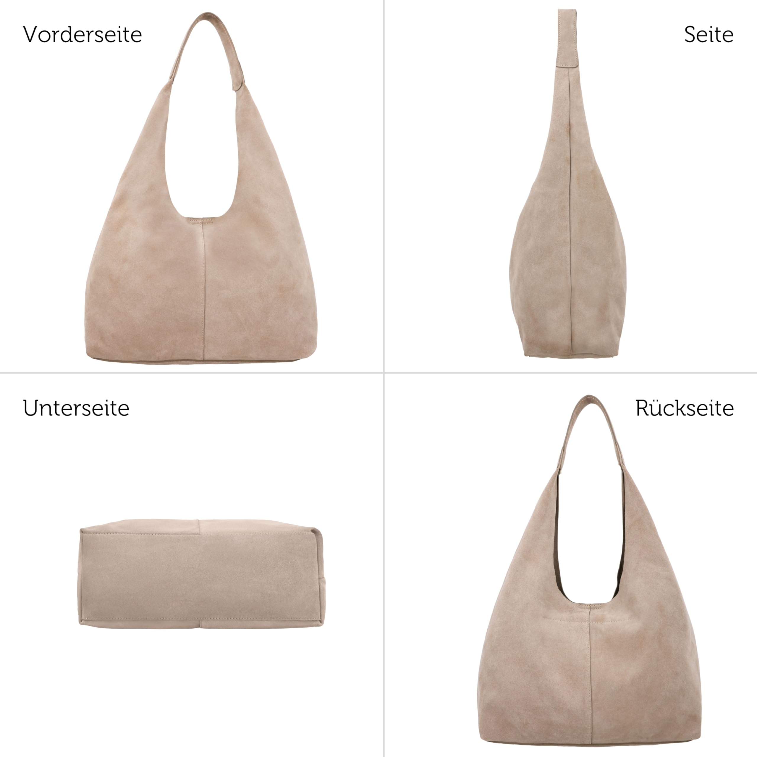 Gusti Leder Handtasche Rosalie - Handtasche mit abnehmbarem Schlüsselanhänger