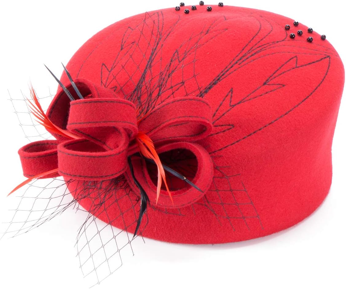 ロエン Roen ブラック 豹柄 リボン ハット スワロフスキー スカル ピン