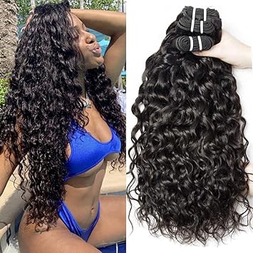 Yavida Brazilian Human Hair Bundles Water Wave With - View #7