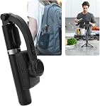 Phone Gimbal Stabilizer, Foldable Handheld Phone Stabilizer Tripod Selfie Stick with Dual Fill Lights, Anti Shake Single Axis Vlogging Stabilizer Built in Extension Rod for
