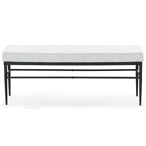 SAFAVIEH Couture Collection Theabella Black & Light Grey Bench