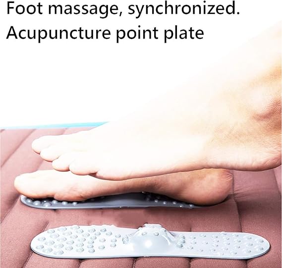 Lymphatic Drainage Air Compression Leg Massager, 4 Cavity Air Compression Boots for Lymphedema and Swelling, Pneumatic Leg Wrap Pressure Machine for Leg Waist Arm, Pain Relief