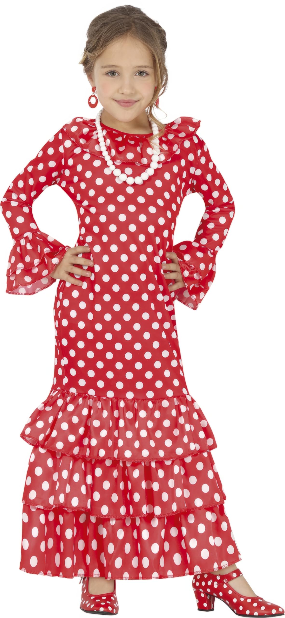 FIESTAS GUIRCA Spanish Flamenco Dancer Fancy Dress Costume Girl Age 10-12 Years
