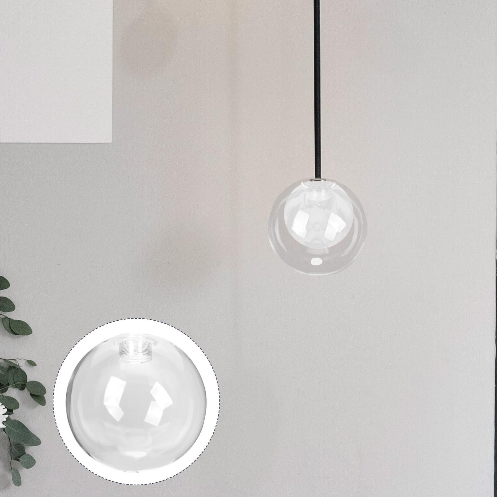 BESTonZON Globo Di Lampada Ombra Di Ricambio Trasparente Rotondo G9 100Mm Copertura Della Luce Sfera Lampada Palla Ombra Per Apparecchi Di Illuminazione Applique Da Parete Lampadario