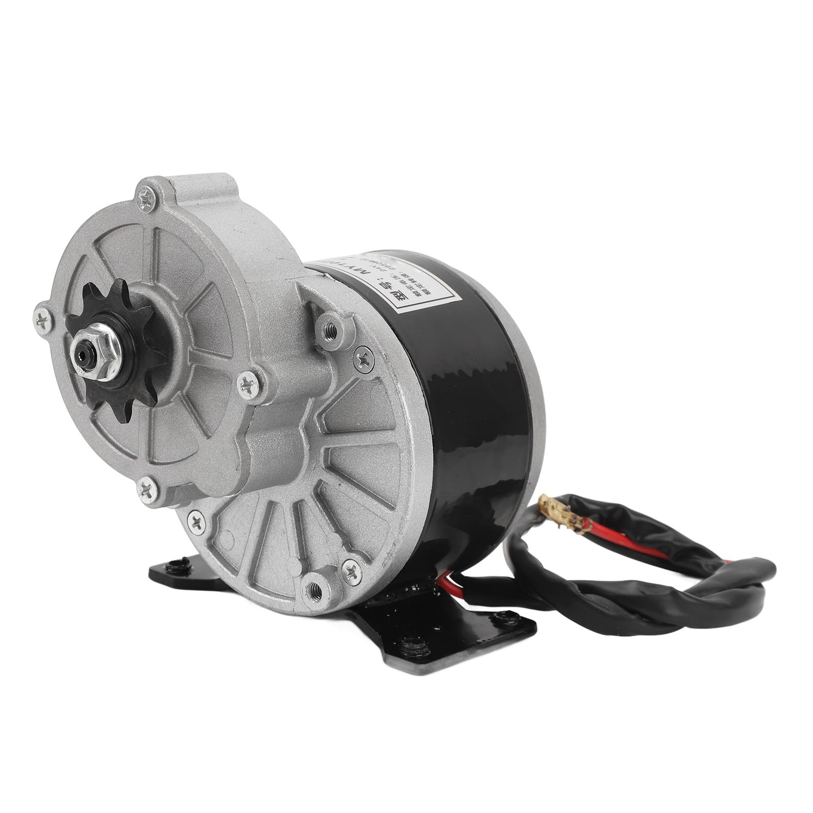 Motore di riduzione della velocità con ingranaggio CC spazzolato 24V 250W con controller spazzolato per bici da cross Motociclette Bici elettriche Alloggiamento in alluminio ad