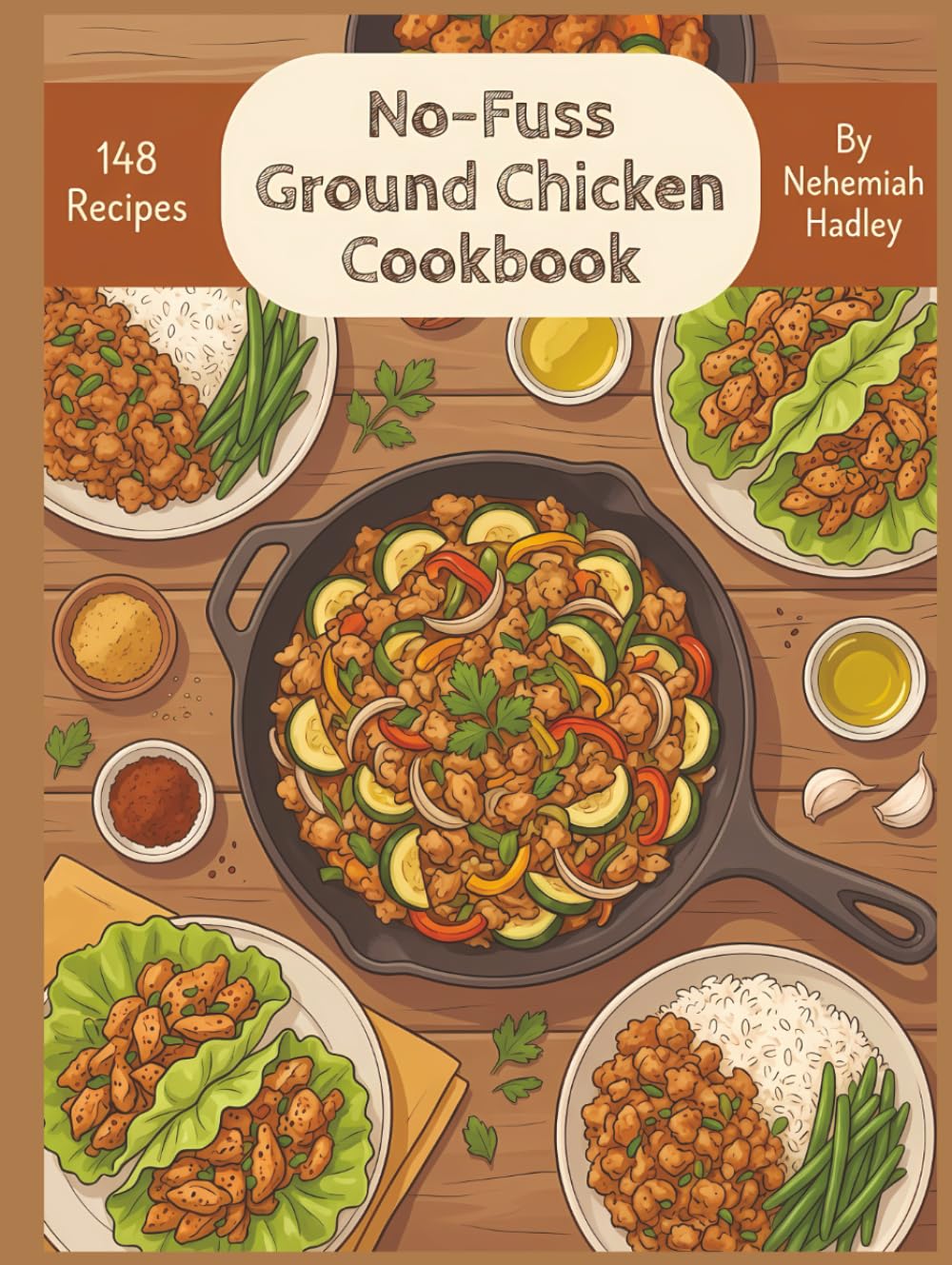 No-Fuss Ground Chicken Cookbook: 148 Delicious Ground Chicken Recipes Ready Tonight