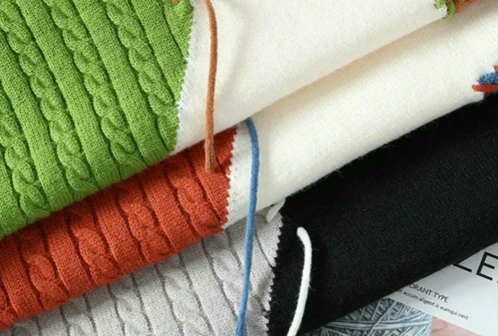 Maglione Uomo Patchwork Maschile Tendenza Moda High Street Autunno E Inverno Caldo Hip-Hop Abbigliamento da Strada Camicia Pullover Uomo-Verde-XXXL