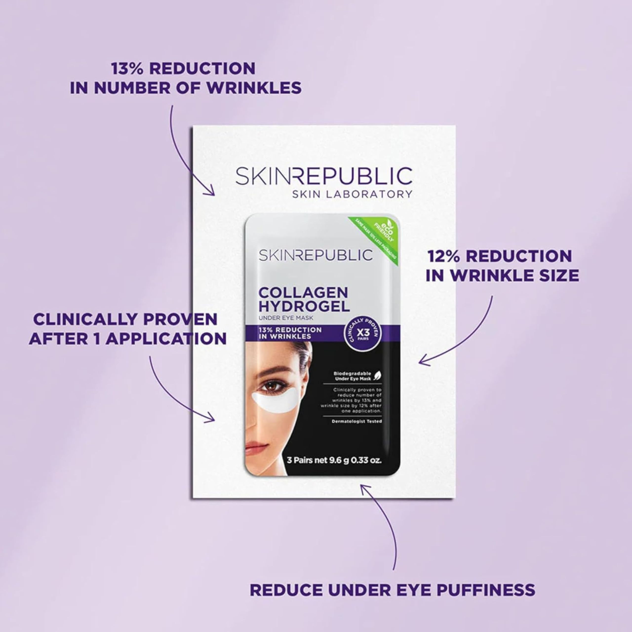 Republika kolagenu Under Eye Patch 18 g – opakowanie 10 szt