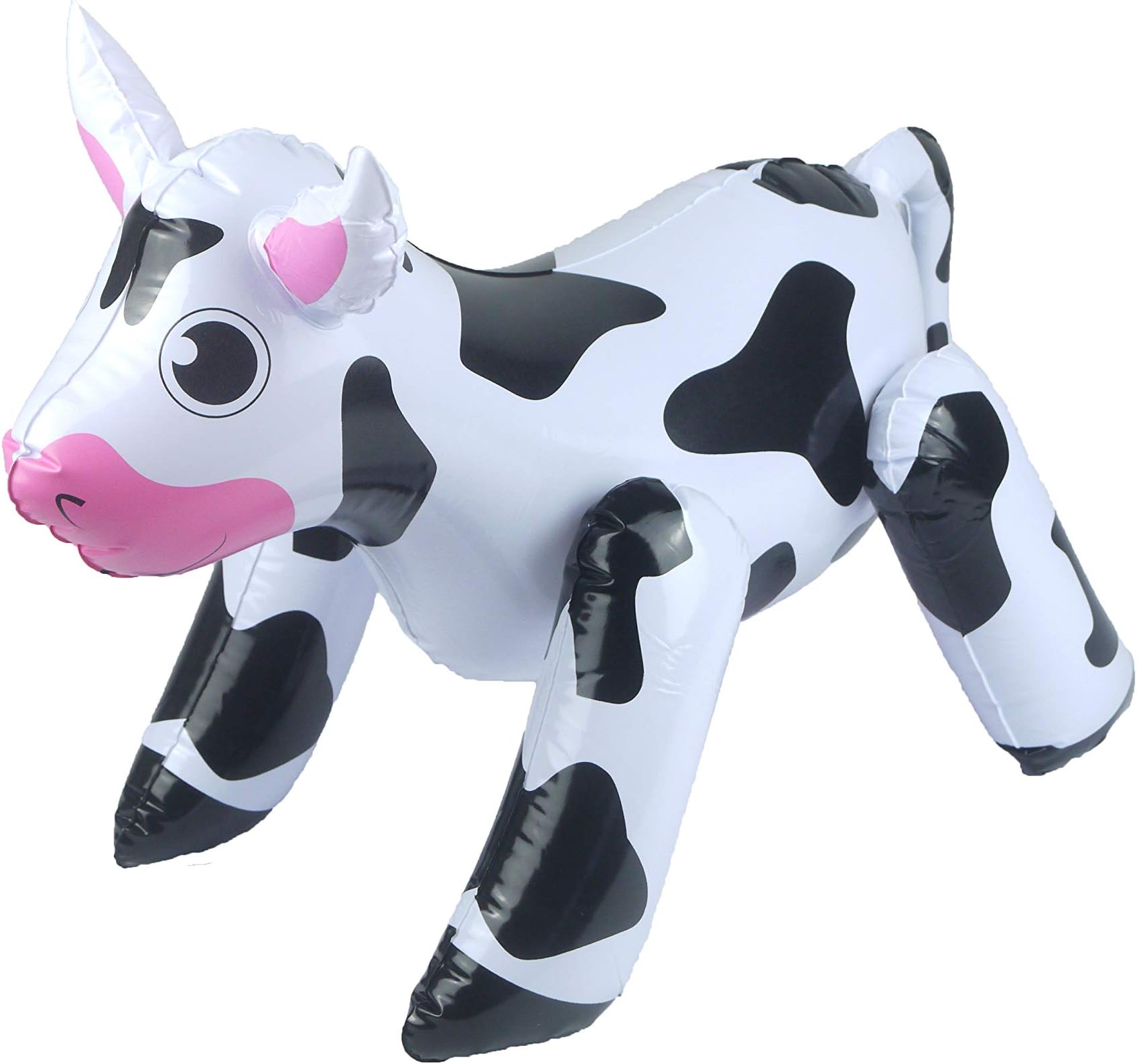 Henbrandt Inflatable Cow Blow Up Animal Inflatable Toy Cow Farm Animal Party Decorations Fancy Dress Accessory Pool Party Photo Booth Props
