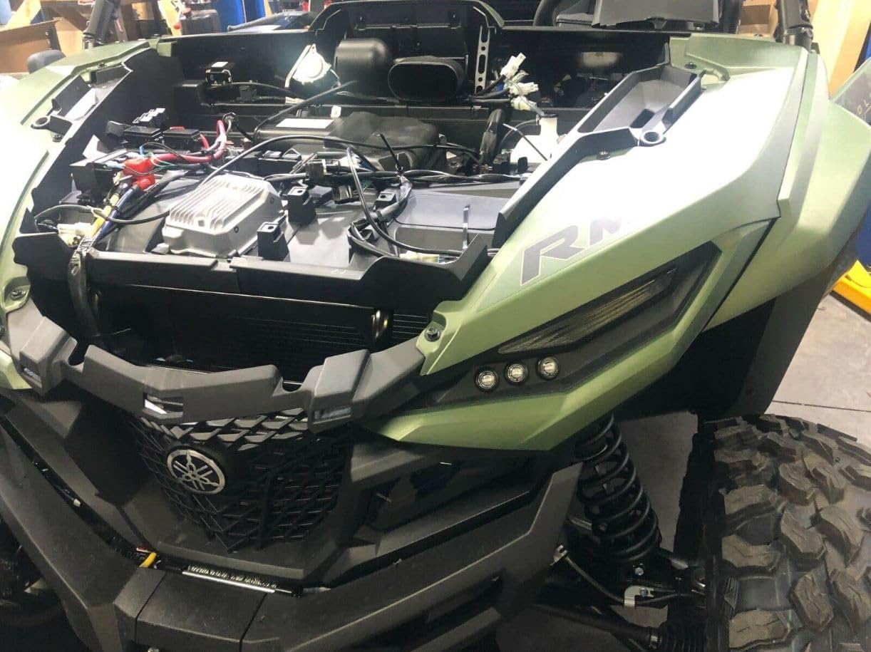 UTV Turn Signal Assembly Kit | DIY Plug and Play Kit with 6 LEDs, Horn and Automotive Steering Column Switch | Fits Yamaha Wolverine RMAX | 2105 Kit