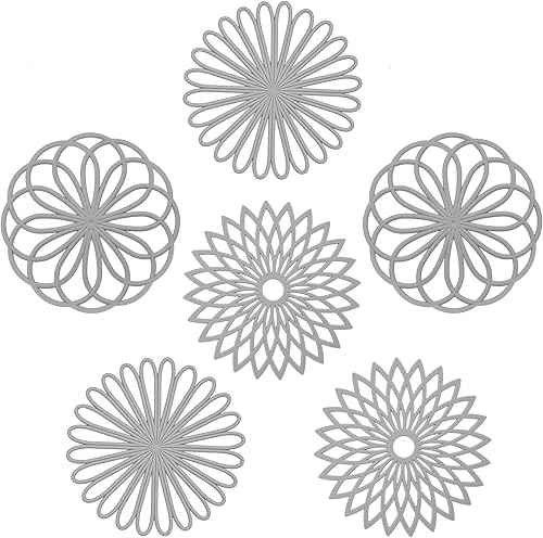 Salvamanteles para platos calientes, salvamanteles de silicona para encimera de cocina, salvamanteles de silicona intrincadamente tallados para