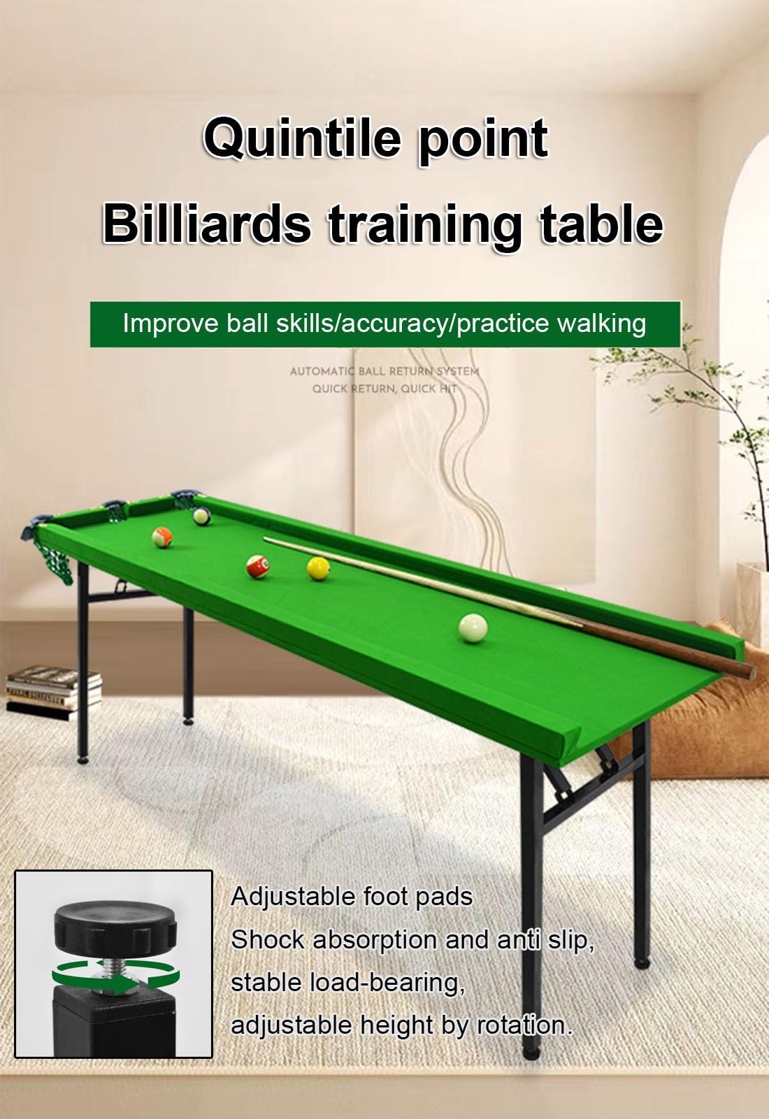 Billiards Training 3-Piece Billiard Aim Trainer Set - Pool Table Aiming ...