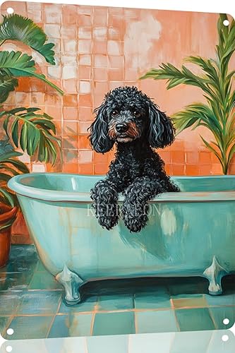 Miniatura 13 de Divertidos carteles de metal para decoración de baño y bañera, póster de metal retro para decoración de baño, bar, hogar, baño, decoración de pared,