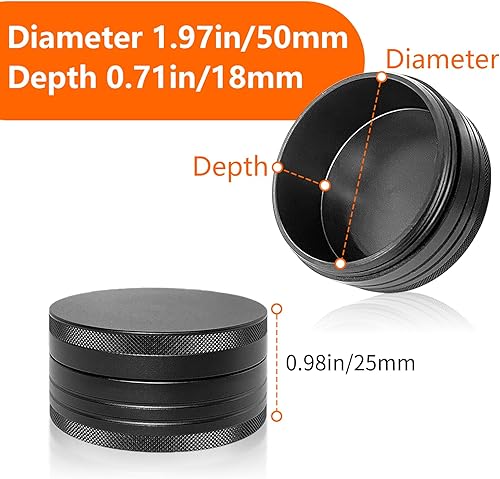 Miniatura 8 de Pastilleros pequeños, 2 juegos de pastilleros pequeños, portátil, diario, pequeño contenedor de píldoras, redondo de aleación de aluminio,