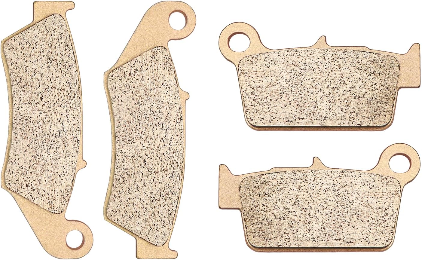 ZICOO Sintered Front and Rear Brake Pads for Kawasaki KX250 KX250F KX450F KX250X KX450X for Yamaha YZ250 YZ125 YZ250F WR250 WR450F for Suzuki RMZ250 RMZ450 RM-Z 250 RM-Z 450