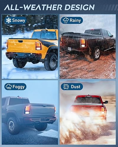 Miniatura 65 de Nilight Conjunto de luz trasera para Dodge Ram 2009 2010 2011 2012 2013 2014 2015 2016 2017 2018 Dodge Ram 1500 2500 3500 2019 2020 2021 estilo Lado