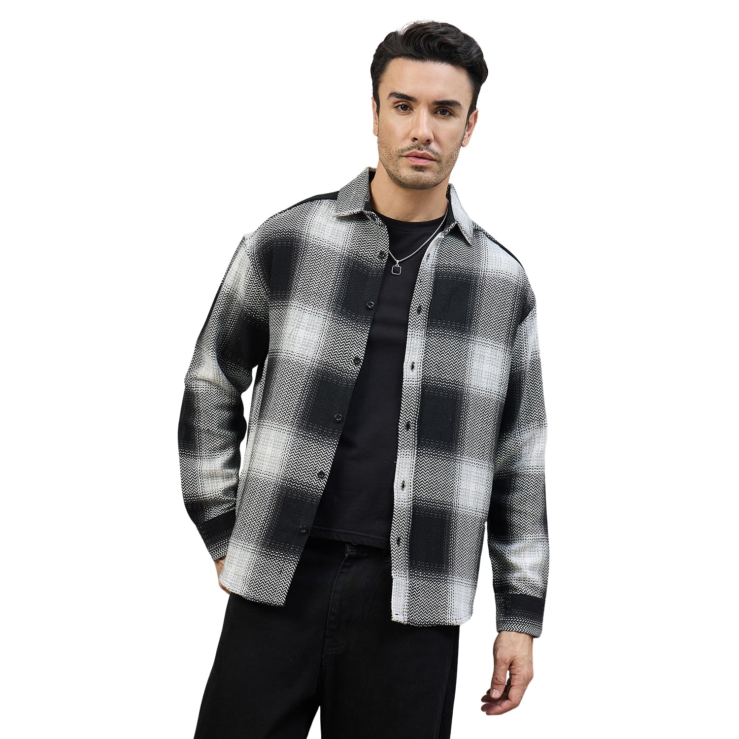 Men Oversized Fit Shirt-image-1