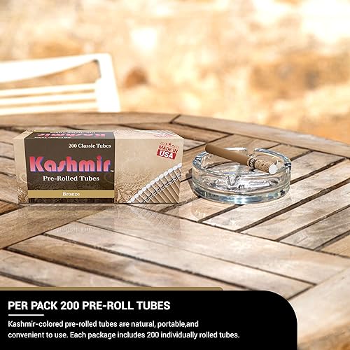 Miniatura 3 de Kashmir Tubos preenrollados con papel natural, para un bronce cómodo, portátil y fácil de llenar, por paquete, 200 tubos