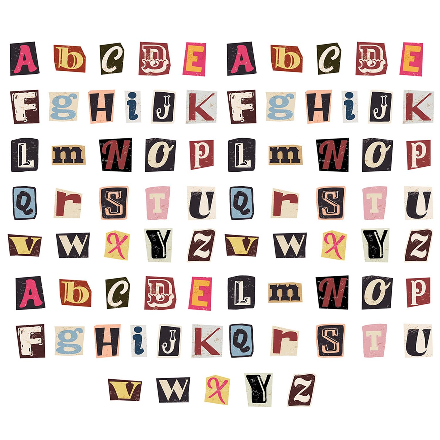 Ushxvg Multicolor 156 Letter Stickers, Colorful English Letter Stickers, Diy Collage Materials For Hand Accounts, Suitable For Decorating Notebooks, Water Cups, And Suitcases.