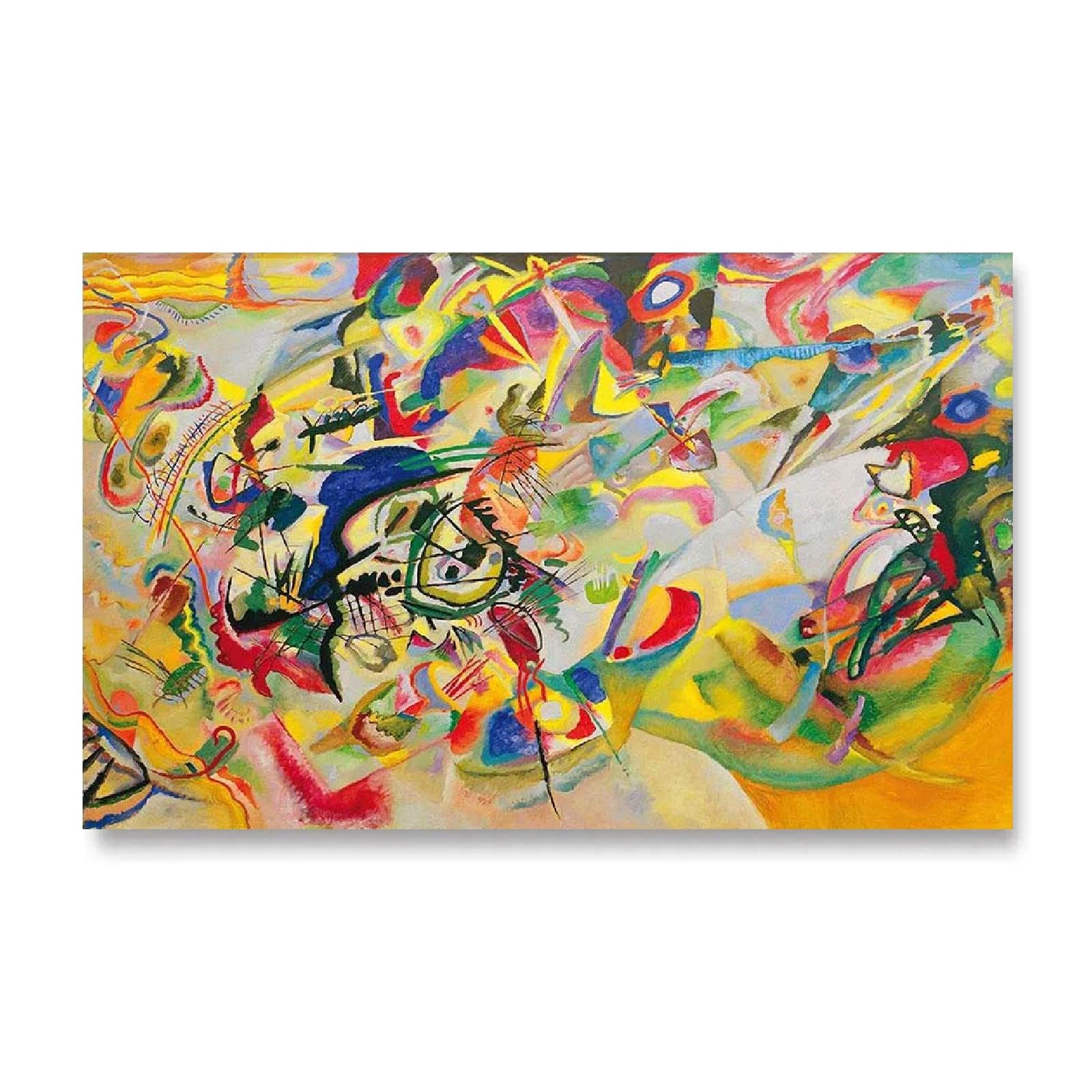Toile murale abstraite Coloré 100x200 cm Tableau Moderne Grand XXL Impression sur Toile Affiche pour Salon Chambre à Coucher Peintures d'art Mural Sans Cadre