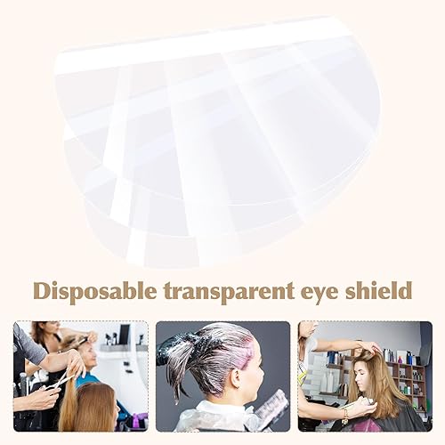 Miniatura 4 de 100 protectores faciales transparentes  Protector de ojos después de cirugía de cataratas, protector facial transparente desechable para la ducha