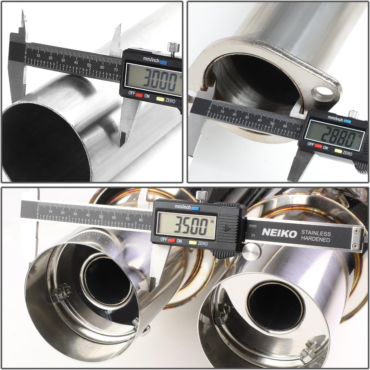 DNA MOTORING CBE-NS13-D Cat Back Exhaust System [Compatible with 89-94 Nissan 240SX]