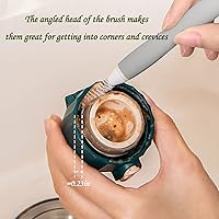 Vista 3 de Cepillo de lechada, cepillos de limpieza, juego de cepillos de limpieza pequeños, cepillos pequeños para limpiar, mini cepillo de fregar y cepillo