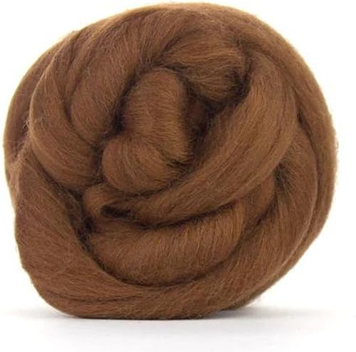 Miniatura 11 de Revolution Fibers Lana Merino para hilar Lana superior peinada Premium 22 micrones, perfecta para proyectos de fieltro, hilado, colgantes