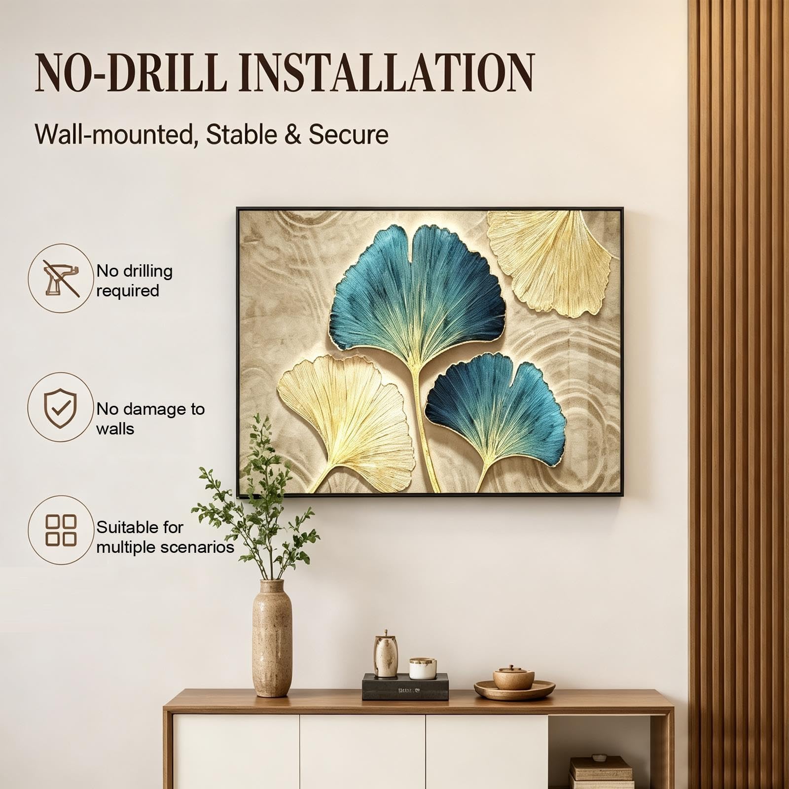 Copri Quadro Elettrico Decorativo, Apertura Scorrevole Sul Lato Sinistro