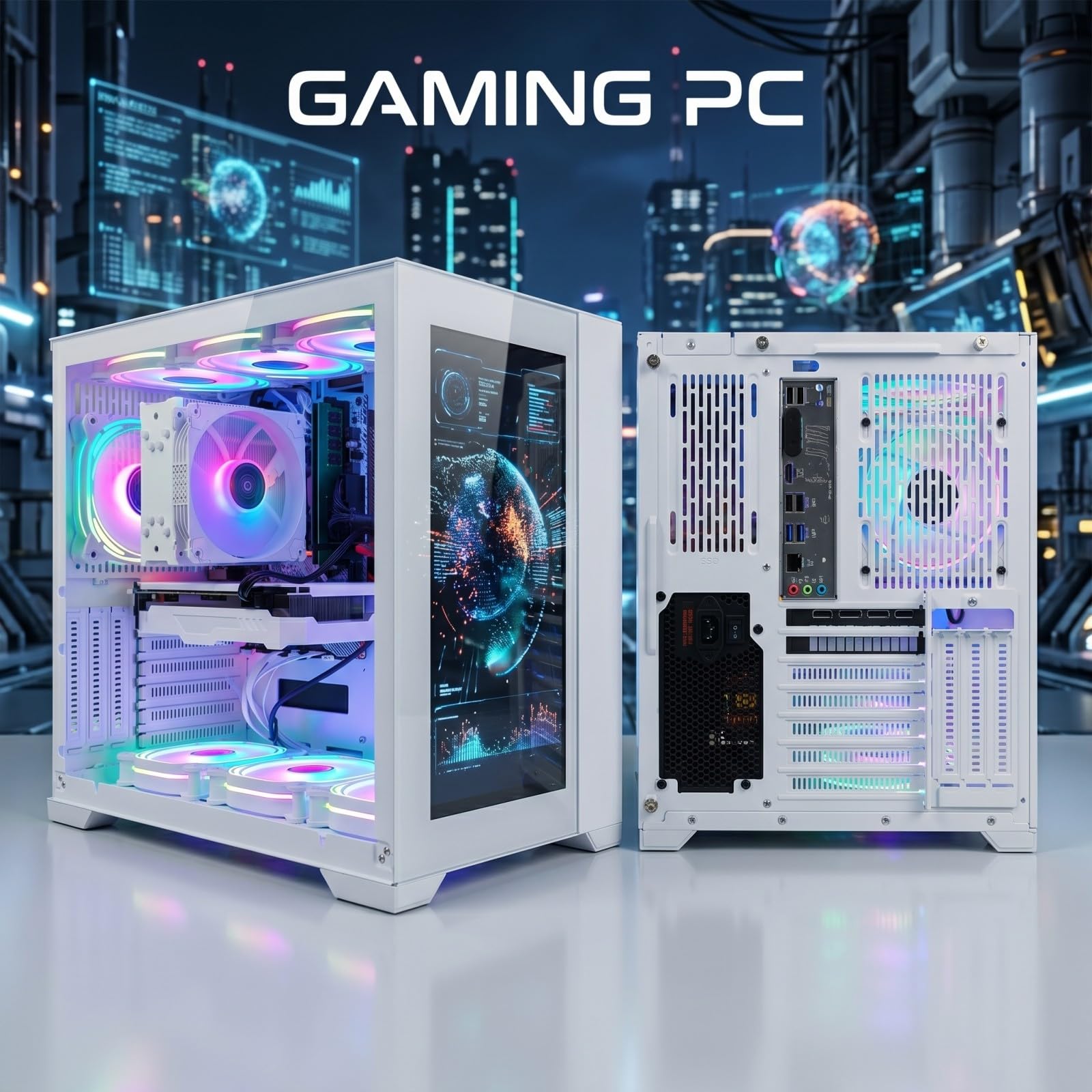 STGSivir PC Gaming Fisso, Computer Gaming, Core i7-11700KF fino a 5.0 GHz • Nvidia RTX 3060 12GB GDDR6 • 32GB DDR4 RAM • 1TB SSD • WiFi 6 • BT • Windows 11 Pro