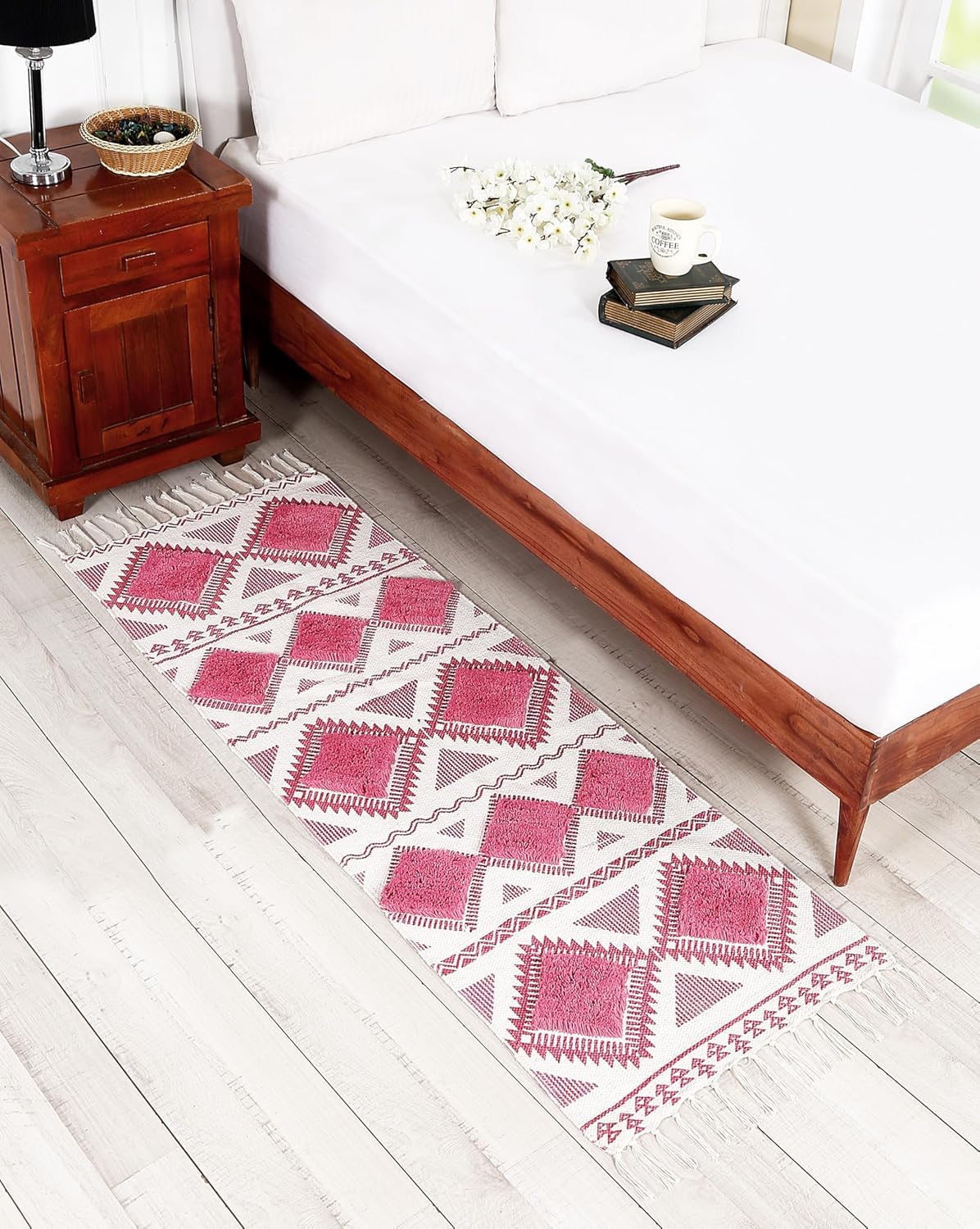 Handwoven Cotton Rug Runner - 60x152cm -17