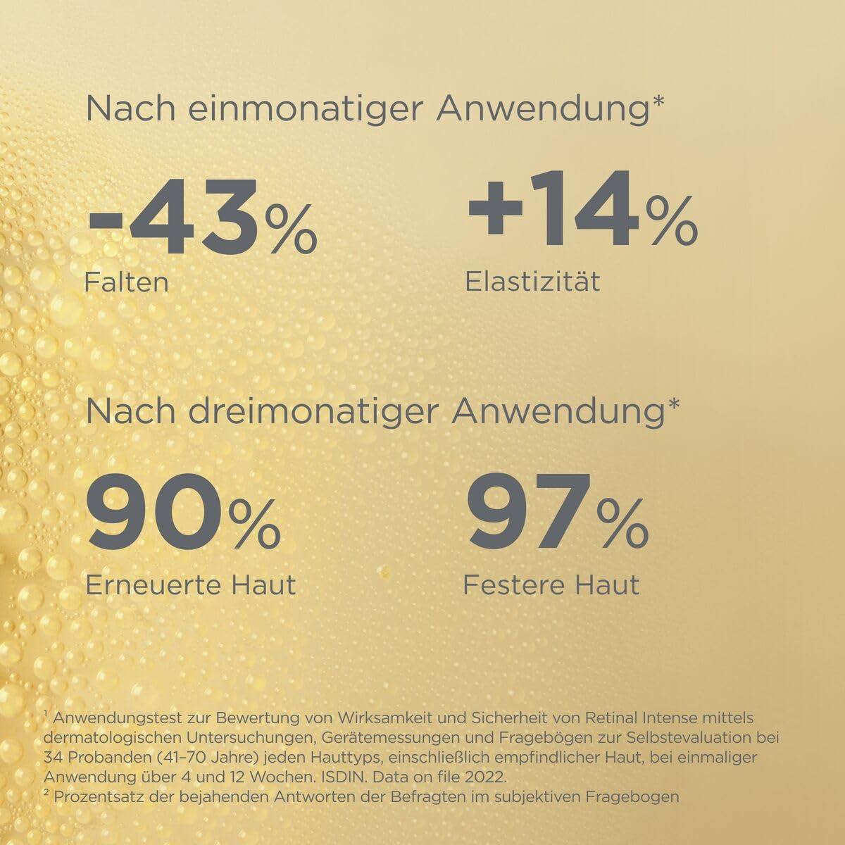 ISDINCEUTICS Retinal Intense - Retinal Serum & Anti-Aging Nachtserum - Mit Retinaldehyd & Melatonin - Glättet Falten, Beschleunigt Hauterneuerung - Zweiphasig, 50ml