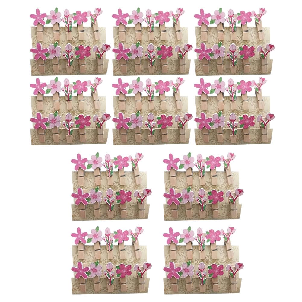Mini pinzas para la ropa, 100 unidades, pinzas de madera, pinzas decorativas pequeñas, pinzas para fotos, pinzas decorativas con cuerda, clips de madera para soporte de fotos, manualidades