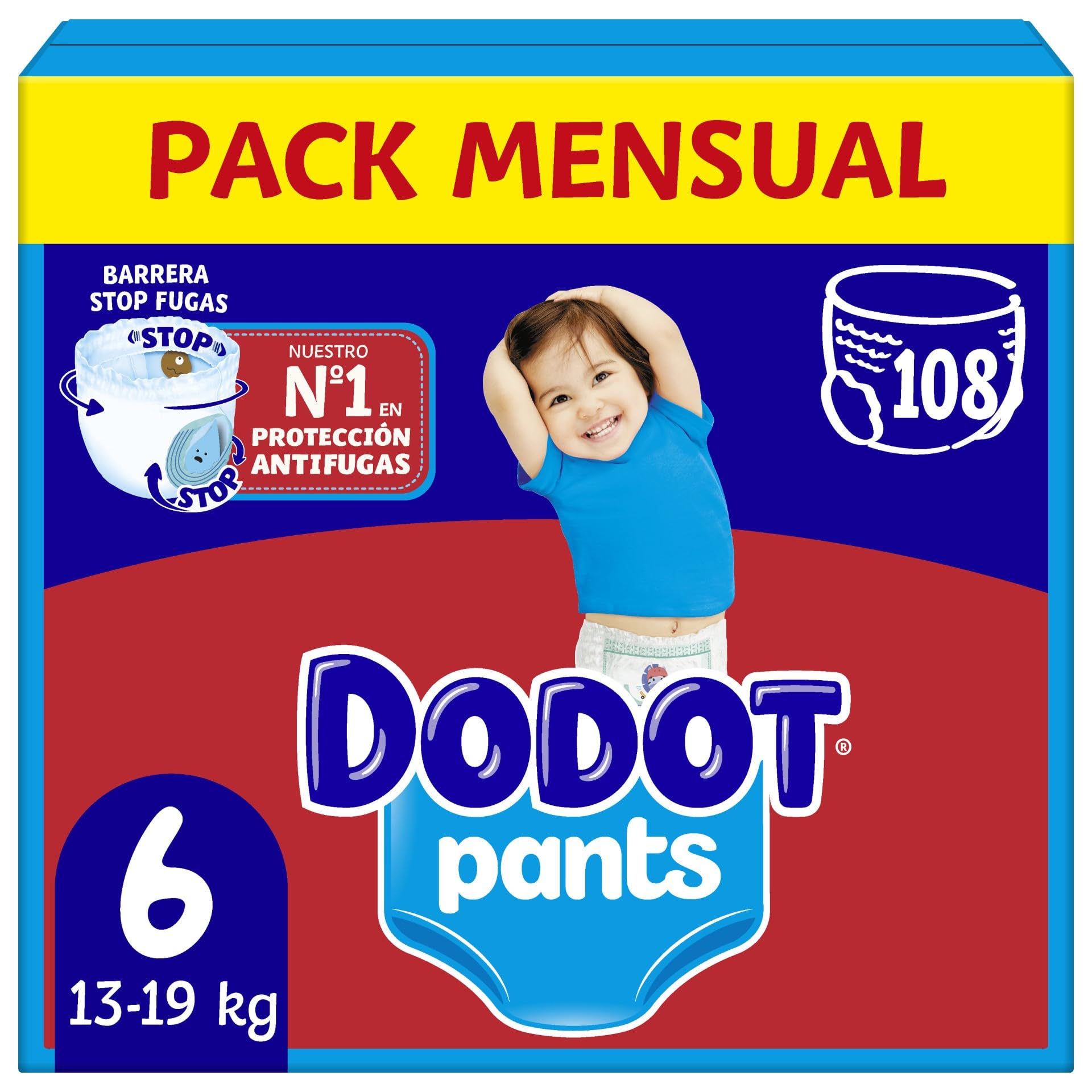Dodot Pants Pañales Talla 6 (108)