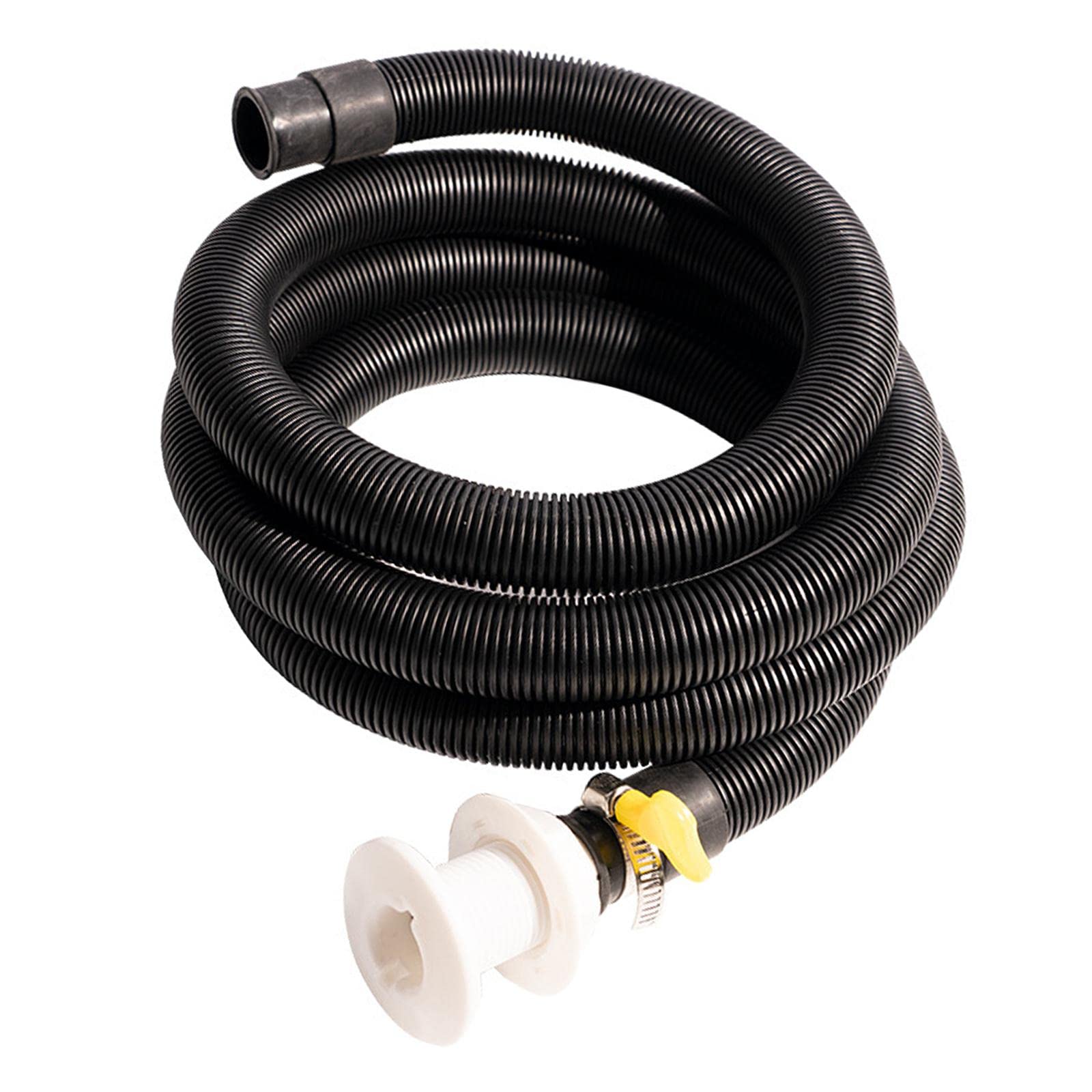 MagiDeal Bilge Pump Hose Installation Kit 6.6 FT Hose Plumbing Kit Includes 2 Hose Clamps and Thru-Hull Fitting for 3/4 Inch Outlets