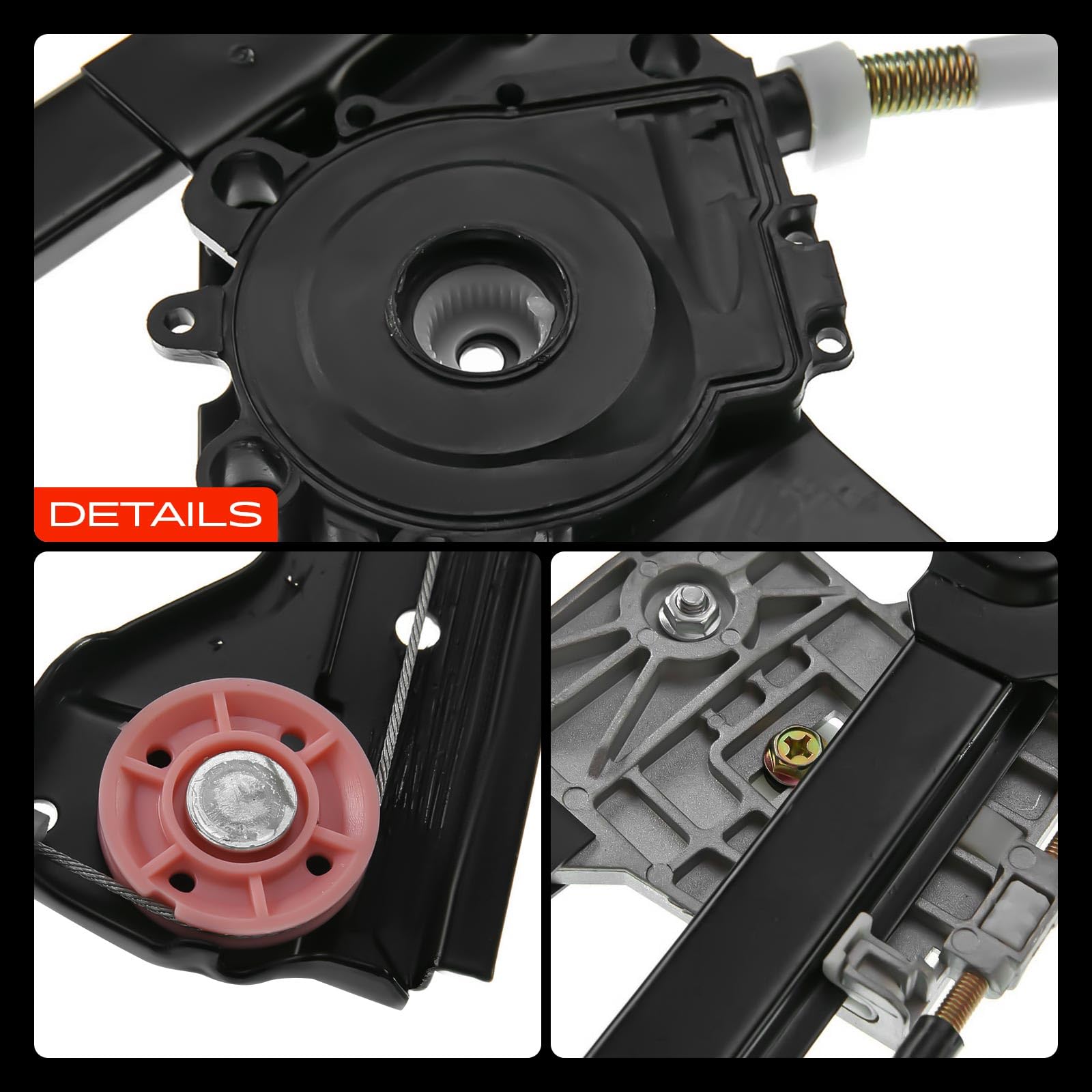 Frankberg Fensterheber Ohne Motor Vorne Links Kompatibel mit Golf III Cabriolet 1E7 1.6L-2.0L 1993-2002 1E0837461