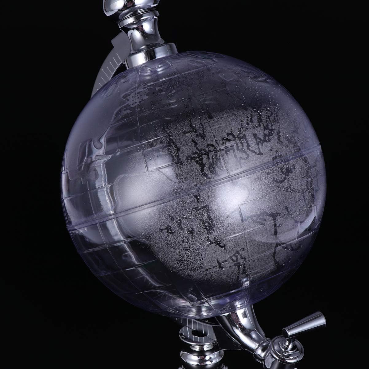Hemoton 1.5l Mini Globe Wine Pourer Metal Base Earth Globe Design Whiskey Decanter