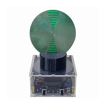 3. Motorized Oscillation Disc with LED Frequency Alignment & Rotating Field Generator for Environmental Rejuvenation Rotation Space Energy Activators