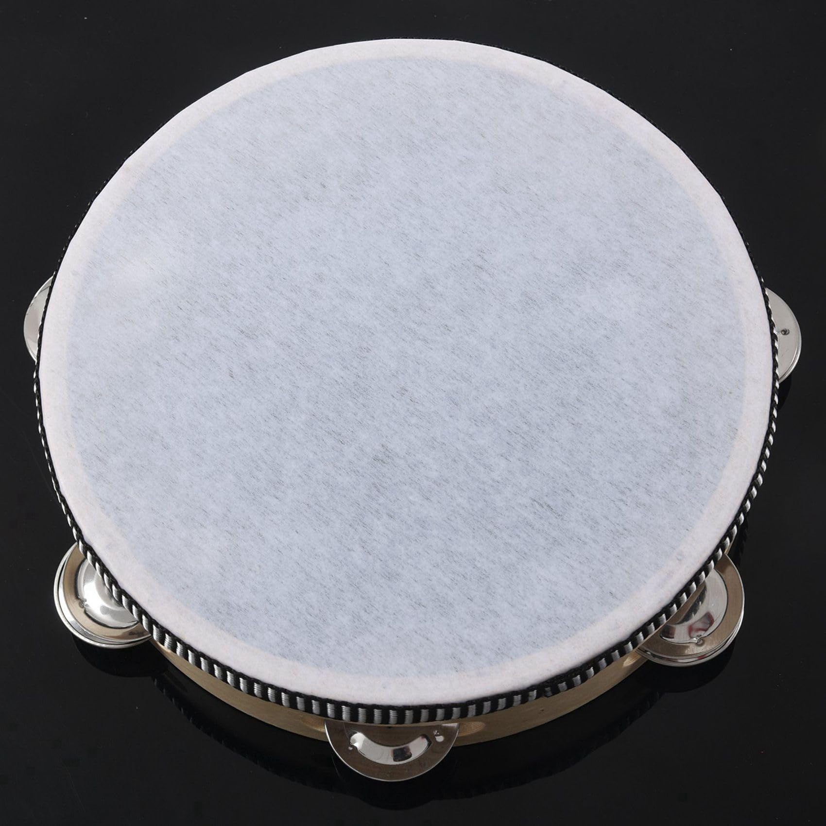 10 Pezzi Tamburello Leggero in Legno con Pelle 8 Pollice 20cm