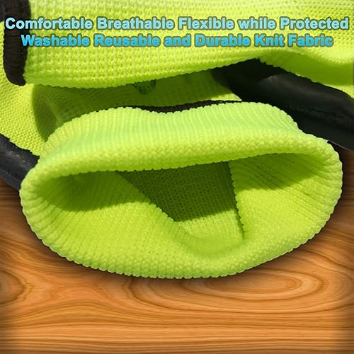 Miniatura 8 de Guantes de trabajo de seguridad recubiertos de látex para hombres y mujeres, paquete de 10 pares de agarre firme de punto